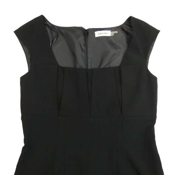 🚺NWOT CALVIN KLEIN Black Sheath Dress - Picture 2 of 4